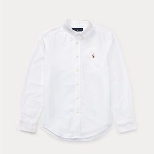 Polo Ralph Lauren Boy’s Sz 18 White‎ Iconic Oxford Shirt